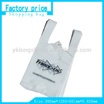 ldpe or hdpe clear shopping plastic bag