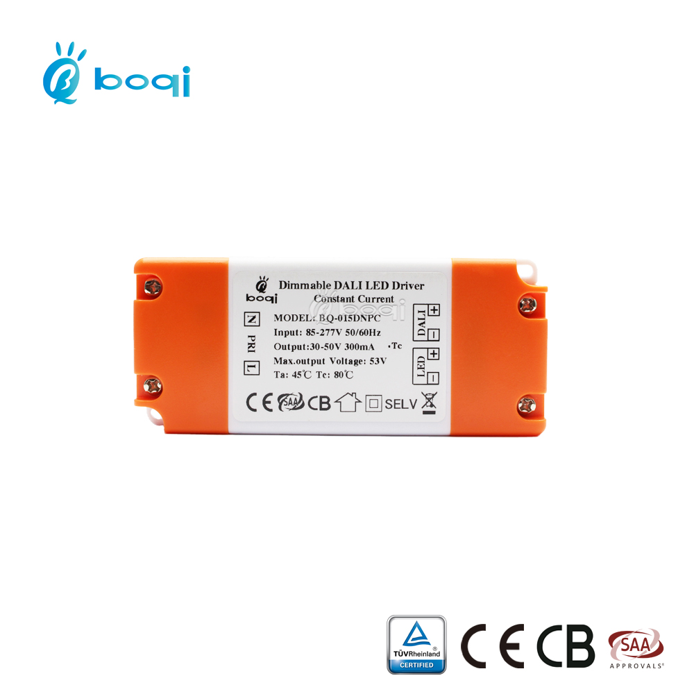 Fast delivery Constant current 300mA DALI dimmable 15w led driver EU standard