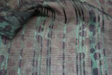 Viscose Chiffon Yoryu Stipe Lurex Dobby Fabric