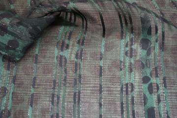 Viscose Chiffon Yoryu Stipe Lurex Dobby Fabric