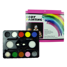 kids Halloween makeup face painting palette with glitter