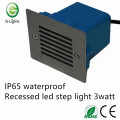 IP65 impermeável recesso levou luz passo 3watt