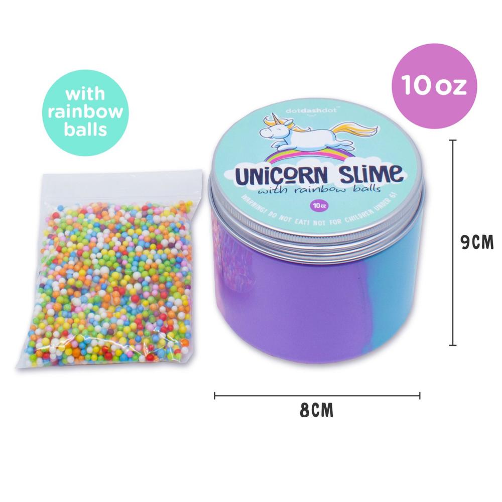 Unicorn Fluffy Slime With Rainbow Balls 4 Unicorn Fluffy Slime With Rainbow Balls 4