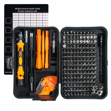 Chrome Vanadium Computer Laptop Repair Tool Kit - 122-in-1 Screwdriver Set