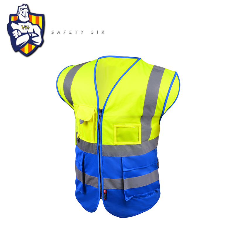 Europe market standard EN20471 ANS security reflective safety vest traffic vest