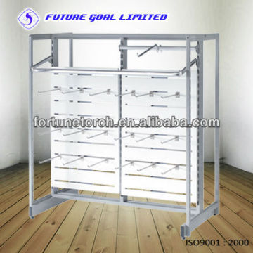 Chorme Slatwall Display Rack