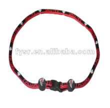 nylon fabric braided rope necklace baseball rope braided tornado necklace