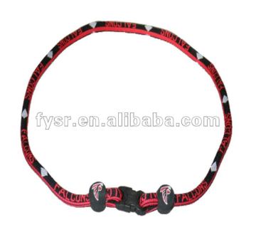 nylon fabric braided rope necklace baseball rope braided tornado necklace