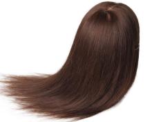 Professional Hairdressing Training Mannequin Practice Head Black Hair Dolls Barber Salon Hairstyling Training Manikin Heads