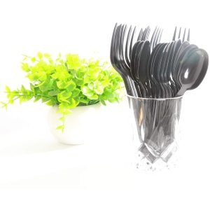 Plastic Disposable Tableware Spoon Knife Fork Cutlery Set Packing