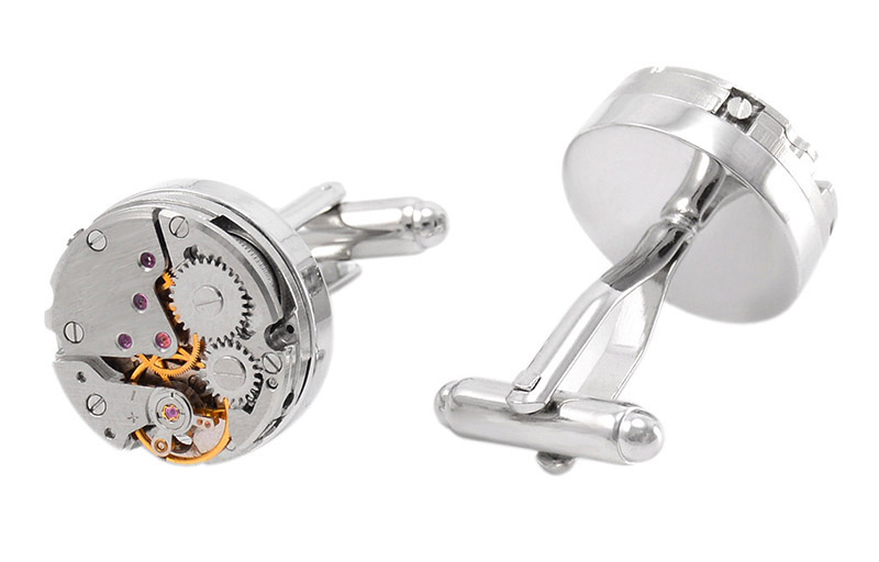 watch movement cufflinks