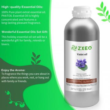 Olor floral sutil de aceite esencial violeta 100% natural ideal para difundir