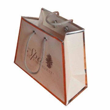 Cosmetic Stone paper gift bags with handles