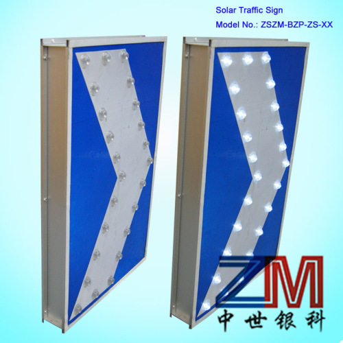 2014 China Factory Vintage Aluminum LED Solar Chevron Road Sign/ Chevron Traffic Sign / Sign Board