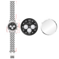 Stainless Steel Man's Sports Chronograph Wrist Watch