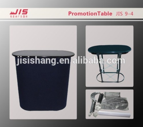 2015 HOT SALE Portable paint plate magnetic pole advertising promotion table,2*2 pop up round bar counter