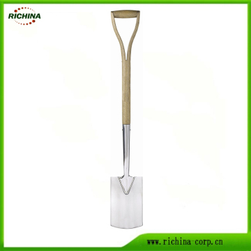 Traditional English Stainless Garden Border Spade