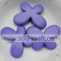 Smooth Face Opaque Butterfly Acrylic Beads For Decoration