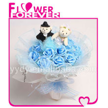 Wedding Bride Gifts Bue Rose Wedding Bouquet