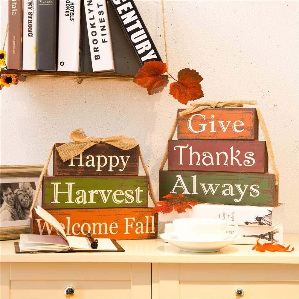 Happy Harvest ยินดีต้อนรับ Fall Decor