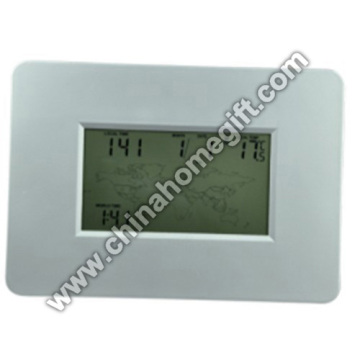 LCD world time clock