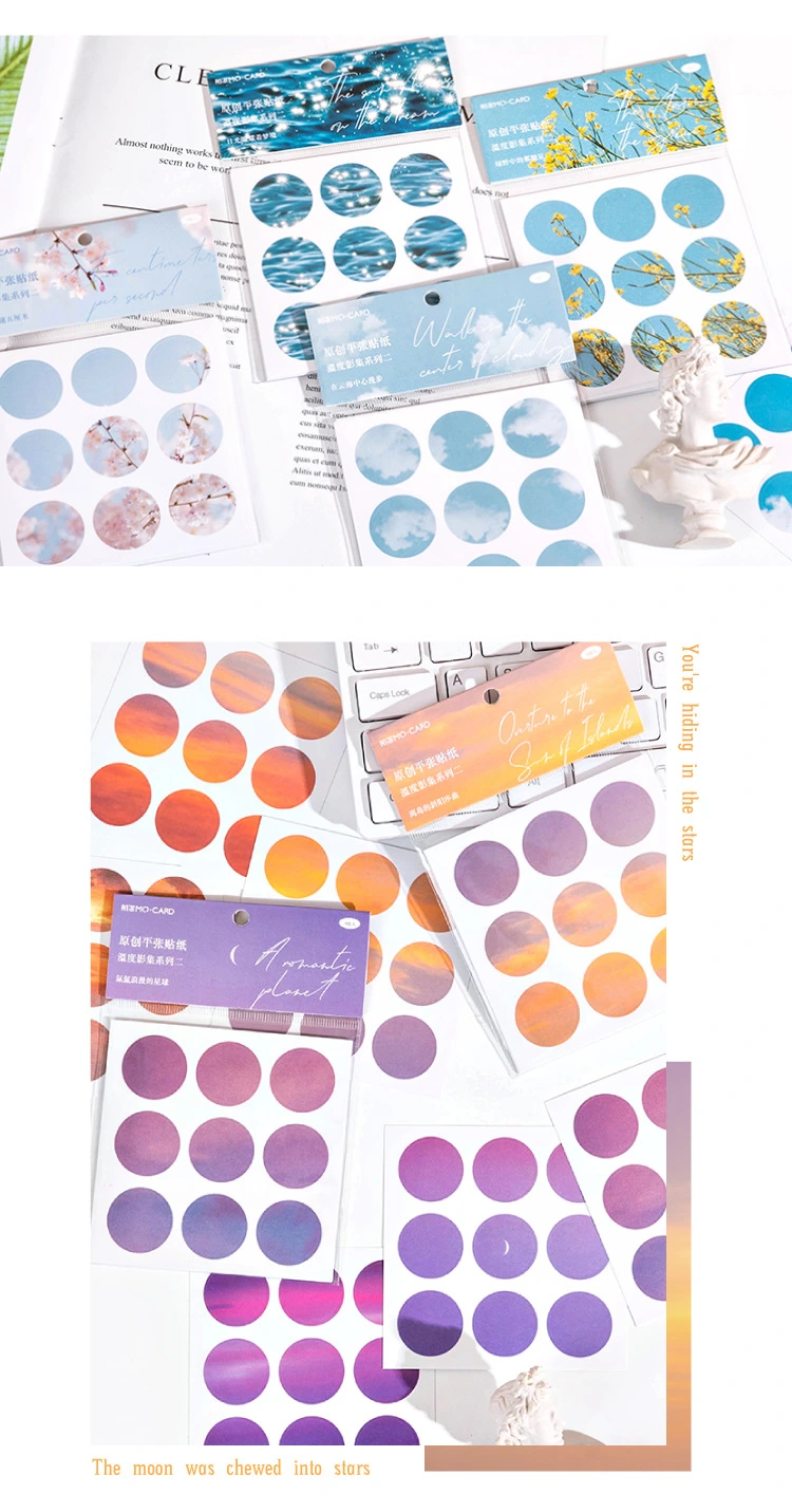 Round Die-Cutting Decorating and Sealing Stickers