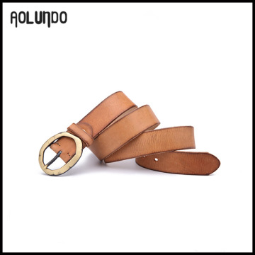 2016 genuine leather belt factory handmade design customized branded selling