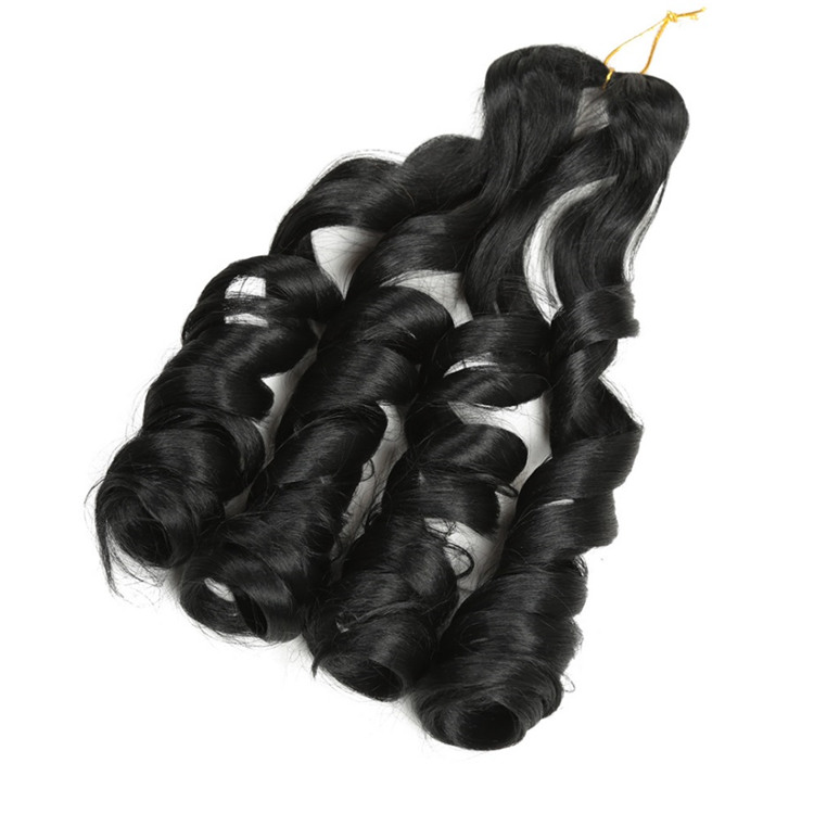 Pre stretched Wavy Crochet Hair Braids Loose Wave Synthetic Hair Crochet Braids Big Wave Prestretched