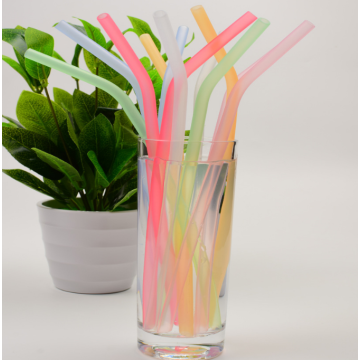 Clear Silicone Straws with cleaning Brushes