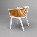 Italian Design Solid Ash Secreto Fabric Armchair