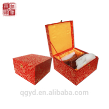 Chinese manufacturer supply custom printed round gift boxes,wholesale dragon printed packaging silk gift box handmade