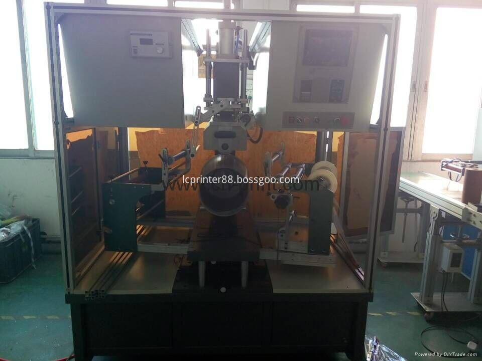 PLC System Paint Bucket Heat Press Transfer Machine