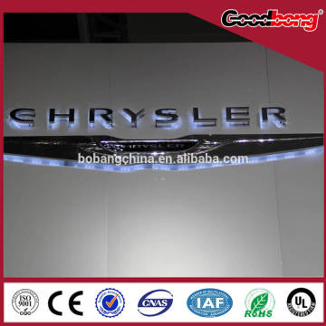 Translucent vacuum coating car logo / chrome car logo sign