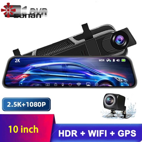 10 inch Full HD Mirror Dash Cam Backup Camera