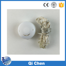 2M 20 LED Smile Button Battery Operated LED Copper Wire String Light