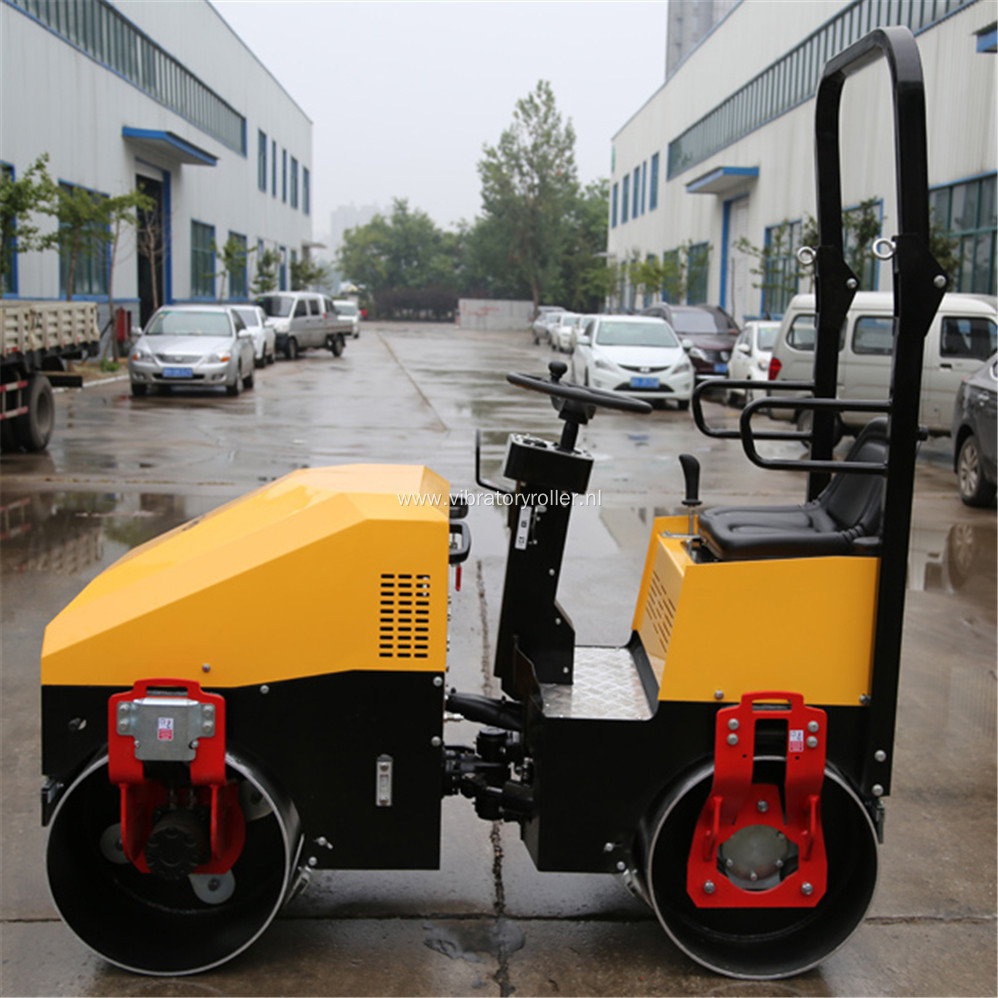 1 ton Small Double Drum Vibratory Roller Compactor