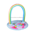 Groothandel gigantische opblaasbare regenboog boog sprinkler water mat