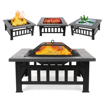 Outdoor Garden Fire Basket 32 Inches BBQ Cooking Fire Pit