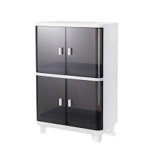 Plastic Two Layers Drain Cupboard For Kicthen Storage