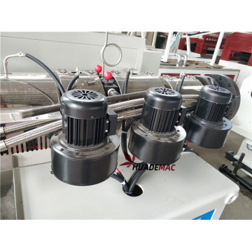 Conical twin screw extruder for PVC pipe