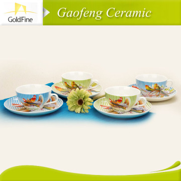 Cramic cups and saucers