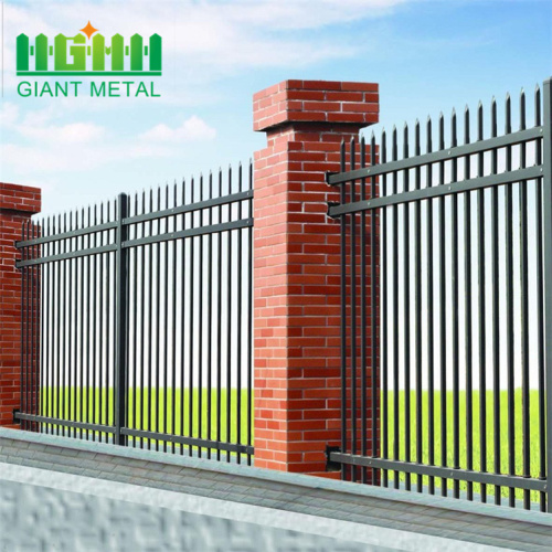 Anti Rust PVC Bersalut Galvanized Wall Boundary Steel Fence Design