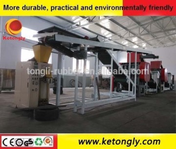 Waste tire rubber powder production line