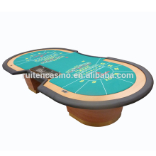 14 Player Deluxe Baccarat Table Gambling Baccarat Table Poker Table For Sale