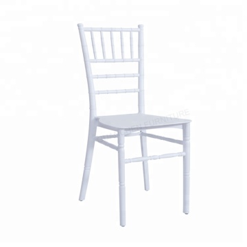 Outdoor Stackable White Plastic Chiavari Chair