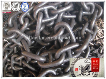 colourful stud link marine anchor chain