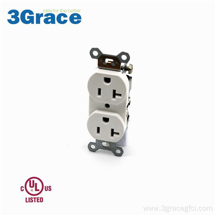 US 20A 125V Concave Duplex Receptacle