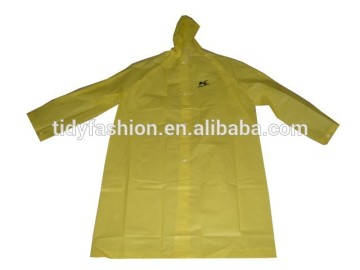 Plastic One Piece EVA Raincoat With Hood