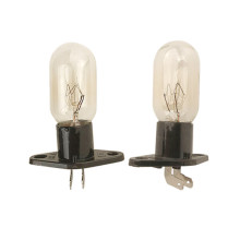 2 pieces/lot Microwave Oven Parts 240V 20W Bending Plug Bulb suitable for panasonic Microwave Oven