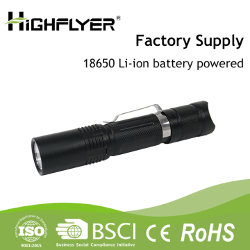 Highflyer high power 240m long beam distance 18650 Li-ion led flashlight